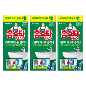 홈스타 세면대 배수관 클리너, 3개