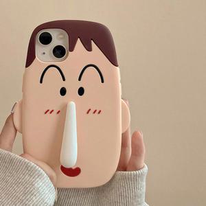 맹구 콧물 실리콘 케이스 아이폰 짱구 애니메이션 a1