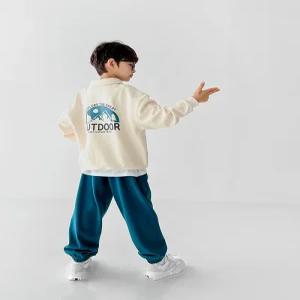 (리틀브로) (아동)B.반집업상하세트_크림[세트BFGP924D]