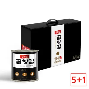 [5+1 이벤트] 광천김 곱창캔김 30g x 6캔 선물세트 /캔김/조미김/구운김/곱창김