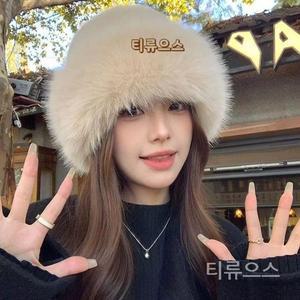 어부 모자 모조 서핑햇 겨울 여성용 두꺼운 벙거지 몽골 니트버킷햇 심플한공유하기 티