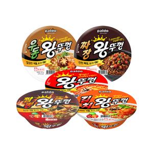 왕뚜껑 5종 왕뚜껑+김치+짬뽕+짜장+우동 각2개 10개입