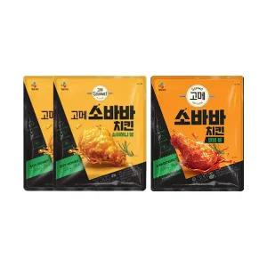 CJ 고메 소바바치킨 소이허니 봉 300g, 2개+소바바치킨 양념봉 300g, 1개