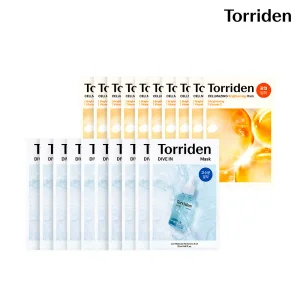 [SET] 토리든 다이브인 히알루론산 마스크 27ml 10매 + 셀메이징 비타C 마스크팩 26ml