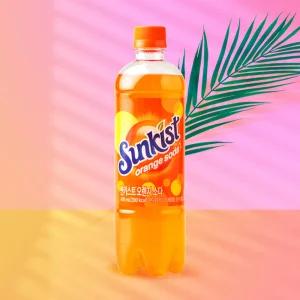[본사직영] 썬키스트 썬키스트 오렌지 소다 600ml 24입 (소비기한 2025/10/01 까지)