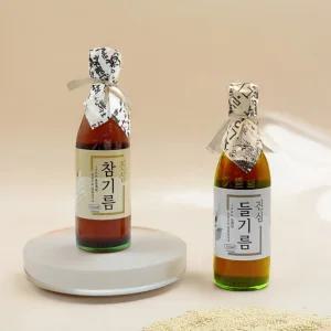 진심들기름 350ml + 진심참기름350ml