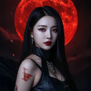 할로윈 타투 문신 헤나 스티커 레터링타투 판박이 얼굴 총 10장