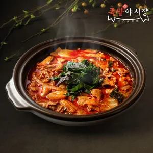 [소비기한 25.10.07][족발야시장] 더 푸짐한 소곱창전골 800g x 2팩 /2세트구매시 육개
