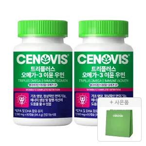 [혜택가59,430원] NEW 세노비스 트리플러스 멀티비타민 오메가3 이뮨 여성 80캡슐, 2개
