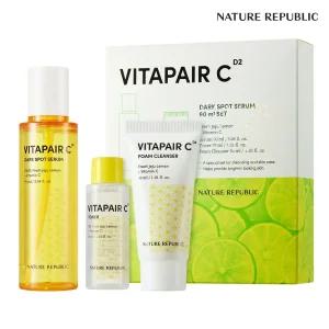 [네이처리퍼블릭] 비타페어C 잡티세럼 90ml 대용량 기획세트 (세럼90ml+토너30ml+폼클