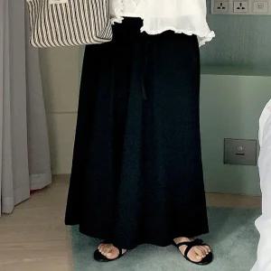 쿨 차르르 스판 밴딩 와이드 팬츠 (one color)