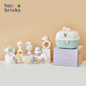 [하베브릭스] 신생아 잼잼이딸랑이 장난감 8종 선물세트 (+보관함)