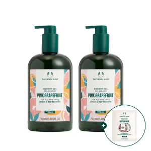 [더블구성] 핑크 그레이프후룻 샤워젤 750ML (26077)