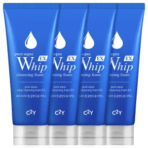 아쿠아 휩 폼클렌징 225ml 4개 클렌징폼 대용량 약알칼리성