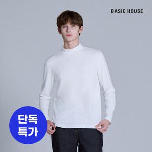 베이직하우스 폴리스판 양면 하프넥 긴팔티셔츠 LYTS7101
