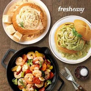 [프레시지] theEASY 감바스 300g + 바질크림빠네파스타 2인분 +투움바빠네파스타 2인분