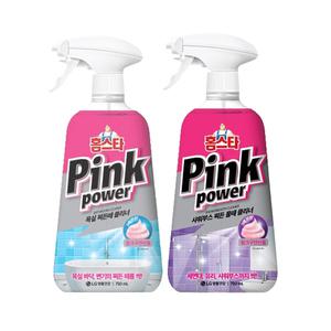 홈스타 핑크파워 샤워부스 찌든 물때 클리너 750ML, 1개 + 홈스타 핑크파워 욕실 찌든