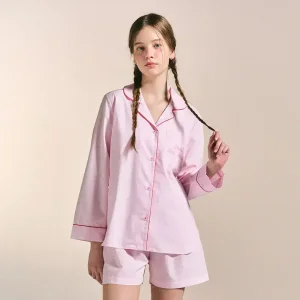 [여성] 6020 핑크레이디 긴소매+반바지 상하