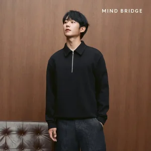 (택가 79,900원)마인드브릿지 두굿_SMART카라하프집업맨투맨 MXTS6102