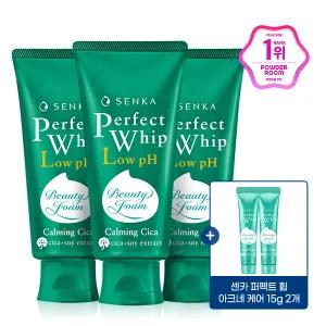 센카 퍼펙트 휩 로우 pH 카밍 시카 100g 3개 + 아크네 휩 15g 2개