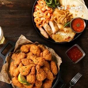 [누구나홀딱반한닭] 쉬림프&치킨 파히타 1팩+치킨윙봉 1팩
