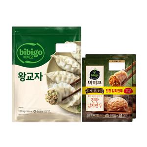 [CJ] 비비고 왕교자 1.05kg, 1개 + 수제진한김치만두 400g, 2입 , 1개
