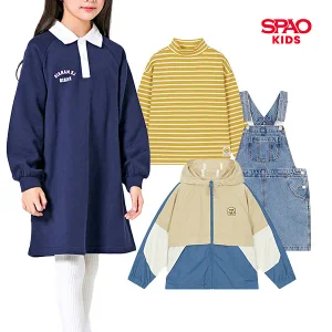 [즉할20%+찜 5%+3장이상3%] 스파오키즈 클리어런스 맨투맨/셔츠/원피스/데님/아우터