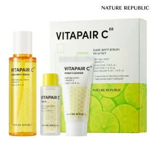 [네이처리퍼블릭] 비타페어C 잡티세럼 90ml 대용량 기획세트 (세럼90ml+토너30ml+폼클