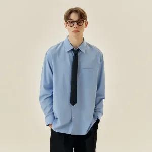 (택가 69,900원)마인드브릿지 남성 [COUTURE]페이퍼코튼오버핏셔츠 MZWS2173