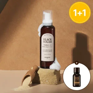[스킨푸드] [1+1] 블랙슈가 퍼펙트 버블 폼 200ml + (증정)블랙슈가 첫 세럼 더 에센셜