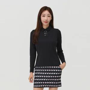 [엘르골프] 여성 포인트 폴로 티셔츠_6I65205
