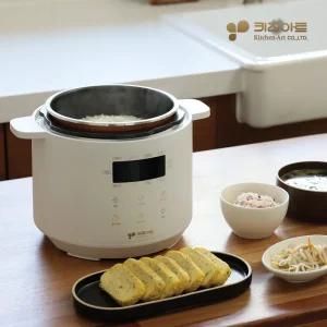 키친아트 3인용 4인용 미니 소형 전기밥솥 압력 밥솥 밥통 신혼 자취 자취생 혼밥 멀티