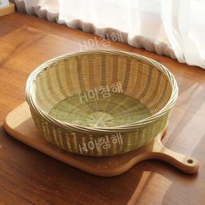 티류으스 대나무 소쿠리 바구니 싸리 채반 트레이 과일 쟁반
