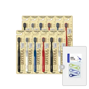 뷰센 더블와이드 칫솔 12입+치간칫솔