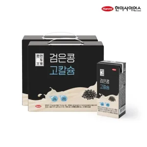 [혜택 13,940]한미 검은콩 고칼슘 두유 190ml, 40개 (20입 2박스)