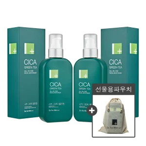 [선물용파우치] 시카 그린티 남자 올인원로션 2개 200ml+200ml(정품)+선물용파우치