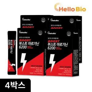 부스트 아르기닌 6200 4박스 (총 60포) 고함량 L-아르지닌 6200mg 타우린 액상스틱 비