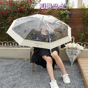 우산 비오냥 고양이 우산 투명 장우산 장마 준비 귀여운 티류으스