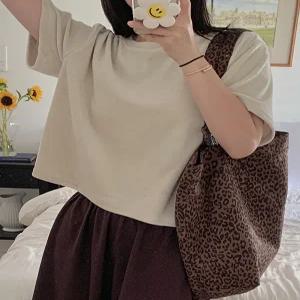 MADE 벨로아 세미크롭 반팔 티셔츠(4color)