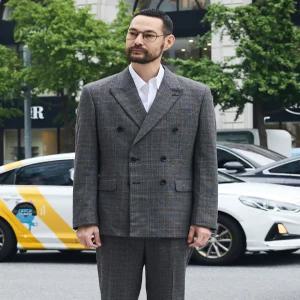 [STCO] Easy-Care 더블브레스티드 글렌체크 포멀 자켓 (클래식핏)-SSJUD52DCH