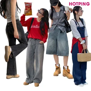 [핫핑] 44~110/가을.여름 베스트/간절기템/하의/청바지/데님/버뮤다/부츠컷/와이드/생