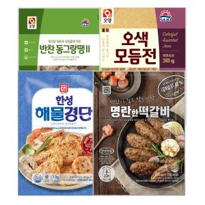 사조+한성 명절선물세트1(반찬동그랑땡+오색모듬전30g+한성해물경단+한성떡갈비500g)