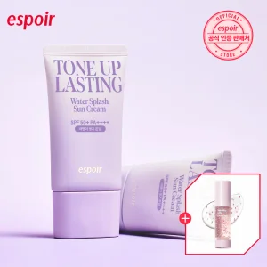 [50%+글로우라이저 미니] 에스쁘아 워터 스플래쉬 선크림 톤업 래스팅 (듀오 기획)