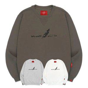 엘라모 3M 엠보페더 맨투맨 남녀공용 빅사이즈 S~4XL