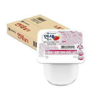 [최종 9,990]연세 요거트 딸기 80g x 24개