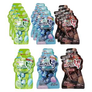[슈팅냉동] 롯데웰푸드 미니멜츠빅샤인머스캣 앤 소다향, 70g, 4개 + 포도&소다, 70ml