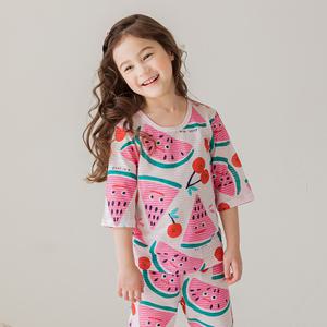 [키키스토리] 수박체리 7부 자가드 실내복
