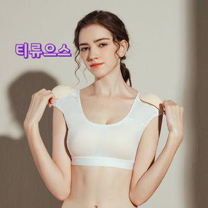 여성 보조 어깨 패드 티셔츠 어깨뽕 티 숄더핏 반팔 티류으스 긴소매
