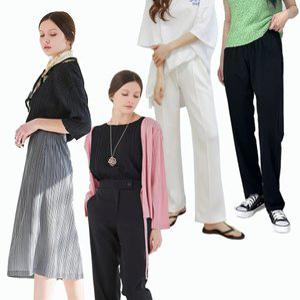 창고대방출 4900~ SS/FW 밴딩 팬츠 슬랙스/와이드/인견 원피스/무지 티셔츠 역마진 의