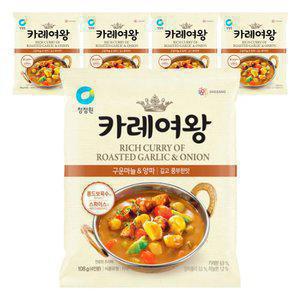 청정원 카레여왕 마늘양파분말, 108g, 5개